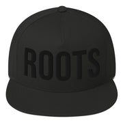 Roots All Black Flat Bill Cap